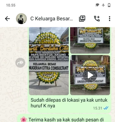 Pengiriman Papan Bunga Duka Tugu Selatan