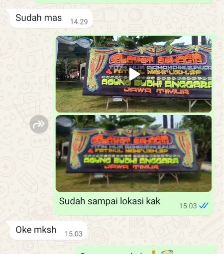 Pengiriman Papan Bunga Tugu Selatan